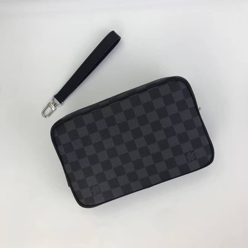 L0vis Vvtt0n Damier Graphite Pochette Kasai Clutch Replica Black N41664