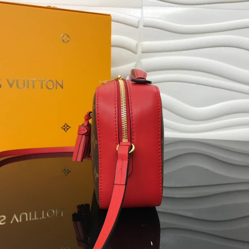 L0vis Vvtt0n Saintonge Monogram Canvas Replica Shoulder Bag Red M43557