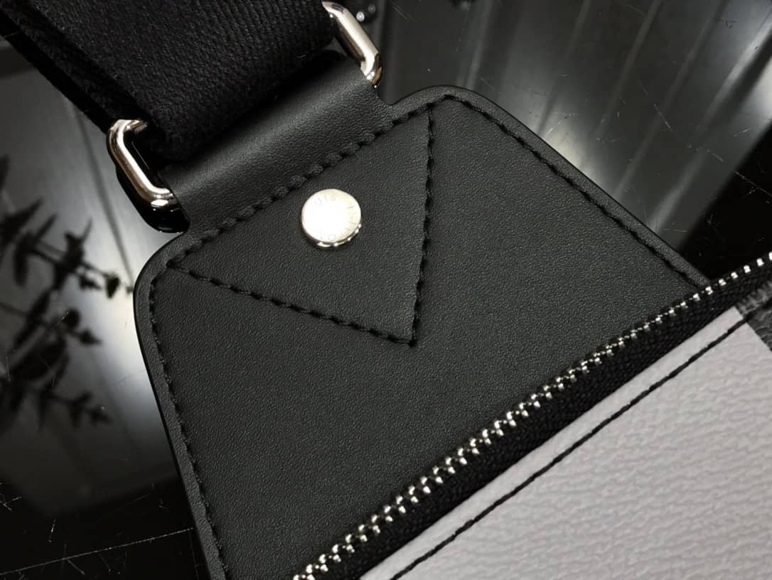 L0vis Vvtt0n Damier Graphite Mens Avenue Replica Sling Bag Black Gray N40403