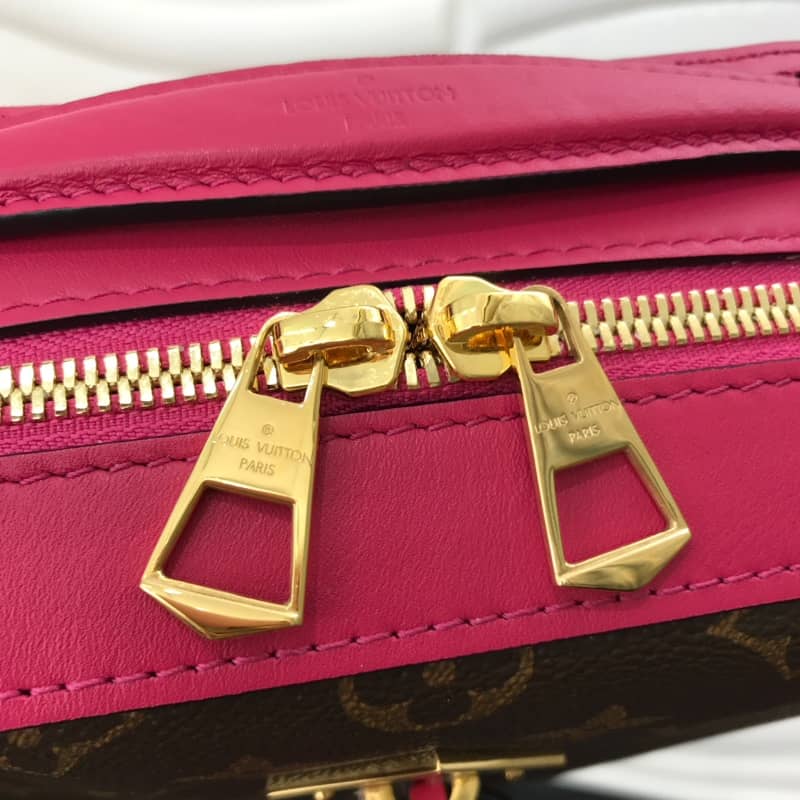 L0vis Vvtt0n Saintonge Monogram Canvas Replica Shoulder Bag Pink Red M43557