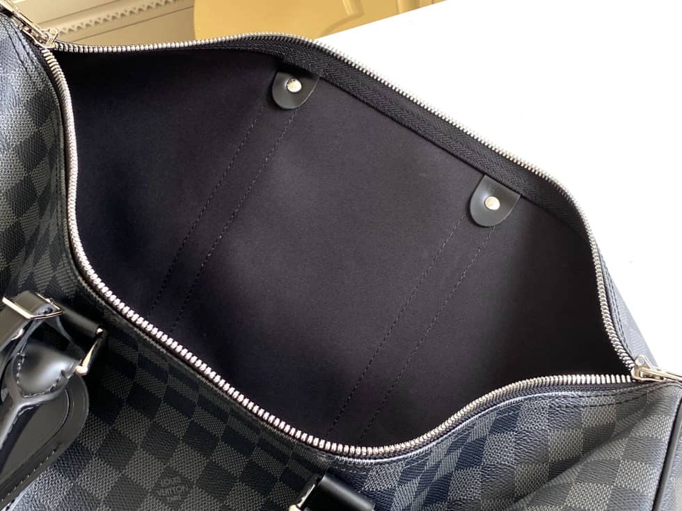 LV Duffle Bag Replica Monogram Keepall Bandouliere 50 Boston Bag Blue M41416