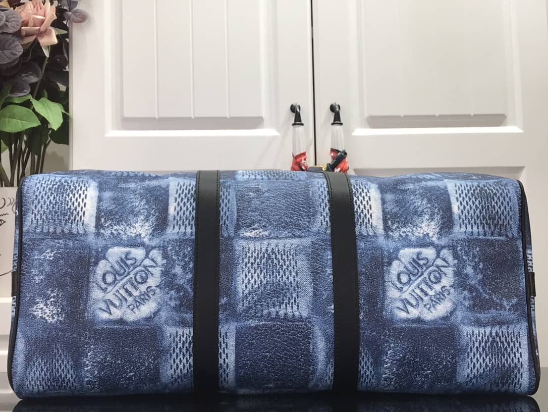 L0vis Vvtt0n Keepall Bandoulière 50 Travel Bag Replica Blue N50069