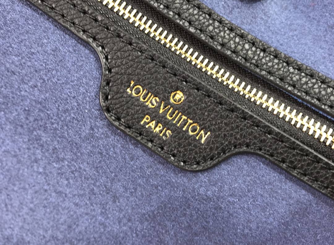 L0vis Vvtt0n Neverfull MM Monogram Empreinte Tourterelle Bag Replica Black M45686