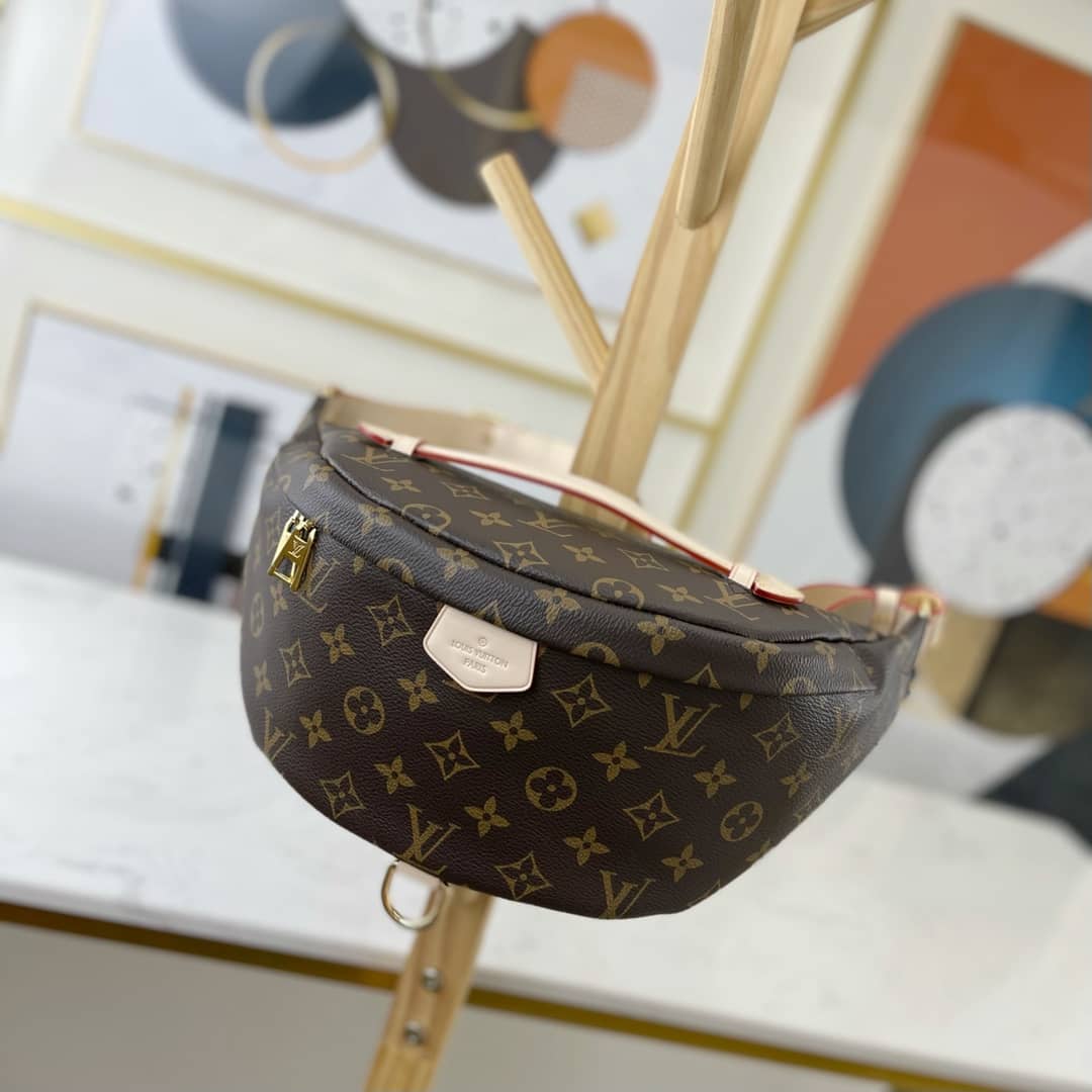 LV Bum Bag Dupe New Monogram Brown M43644