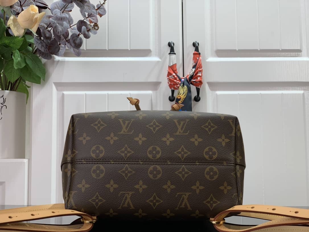 L0vis Vvtt0n Ann Platt Montsouris PM Noir Leather Replica Backpack Brown M45205