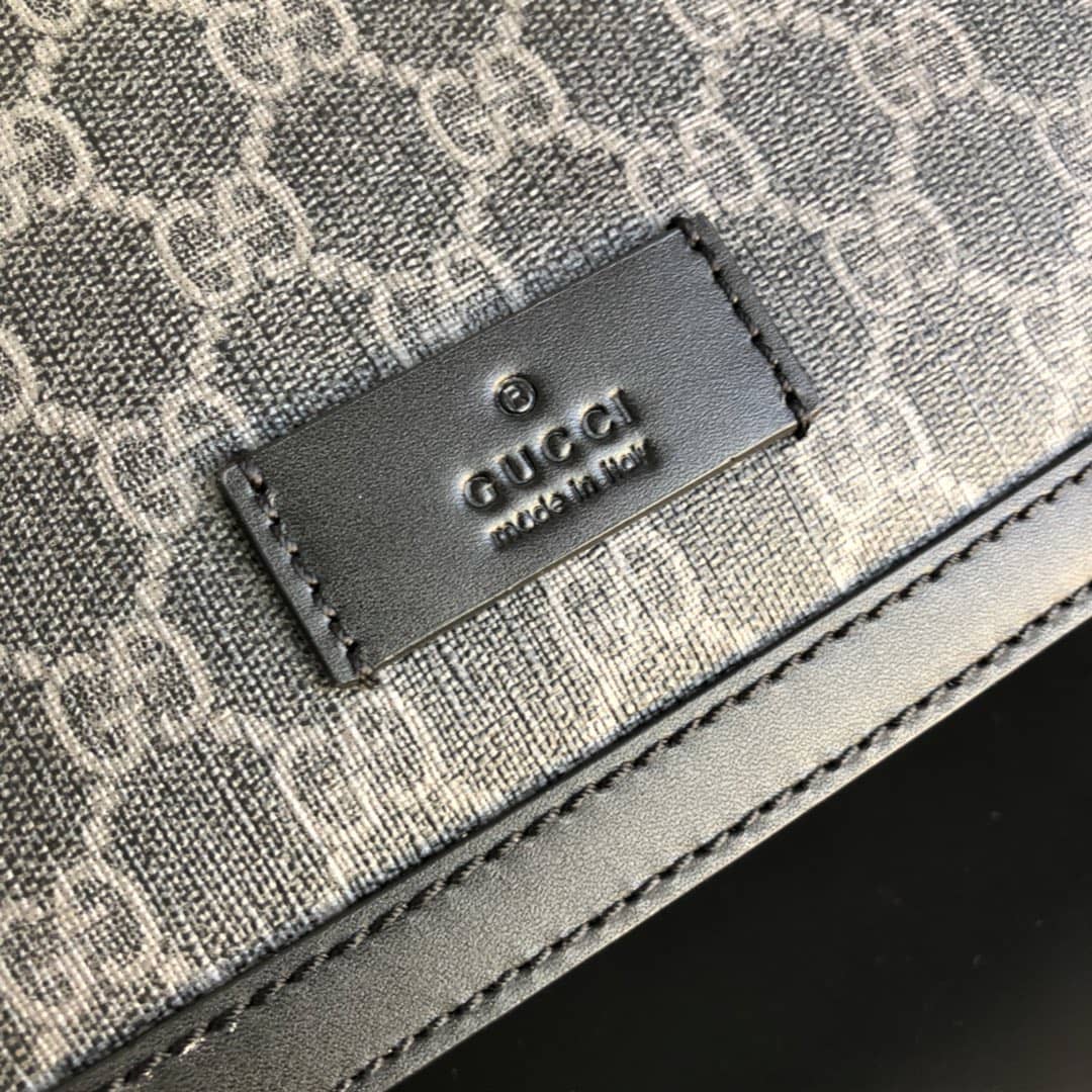 Gvc*1 GG Gvc*1ssima Medium Canvas Crossbody Bag Replica Black 449172