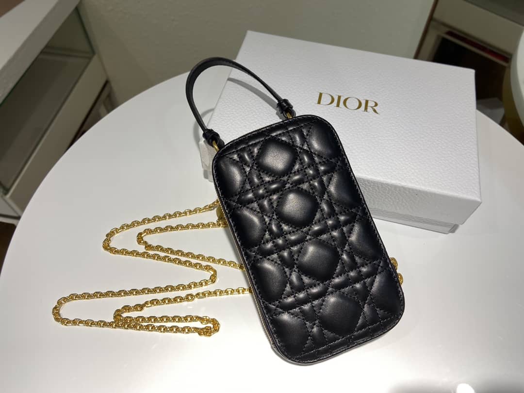 Lady D10r Dupe Lambskin 18CM Phone Holder
