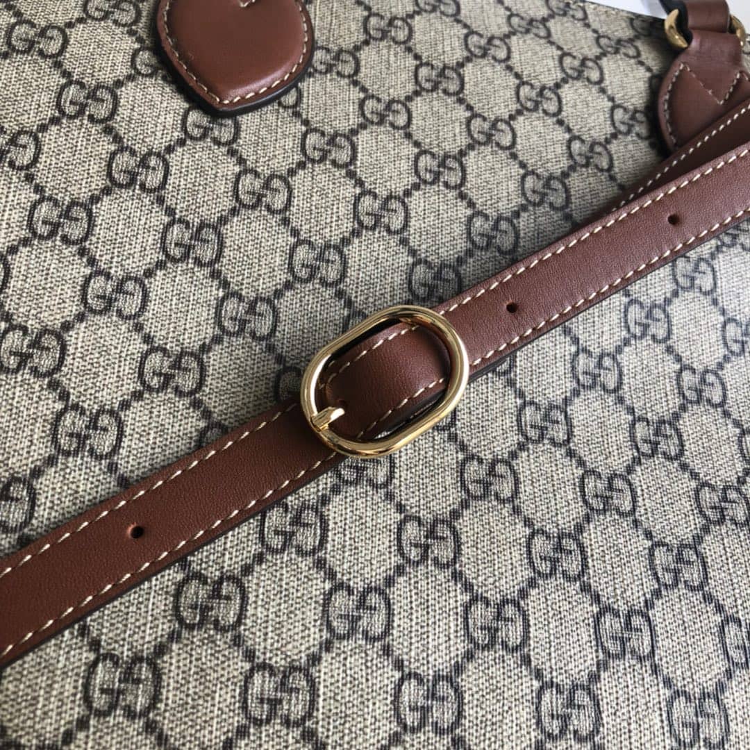 Best Replica Gvc*1 Soft GG Svp*me Baby Changing Bag Replica Brown 457356(ColaReps)