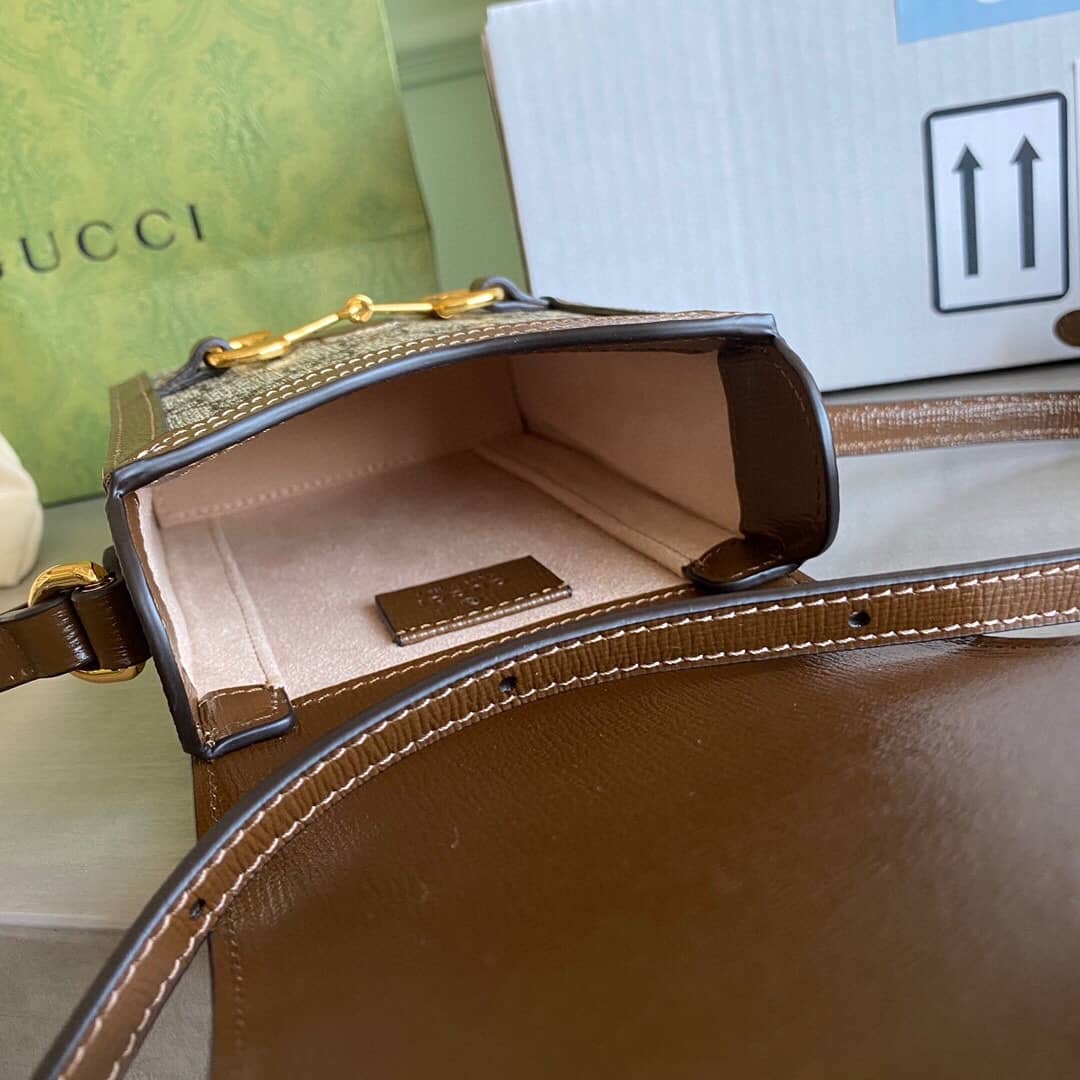 Best Replica Gvc*1 Horsebit 1955 Mini Bag Replica Brown 625615(ColaReps)