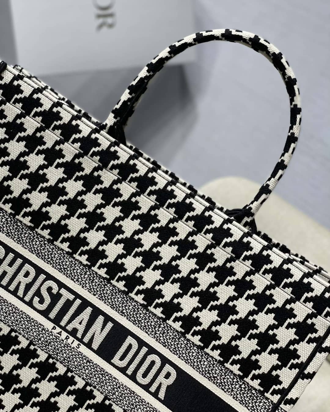 Chr1st1an D10r CD Book Embroidery Replica Tote