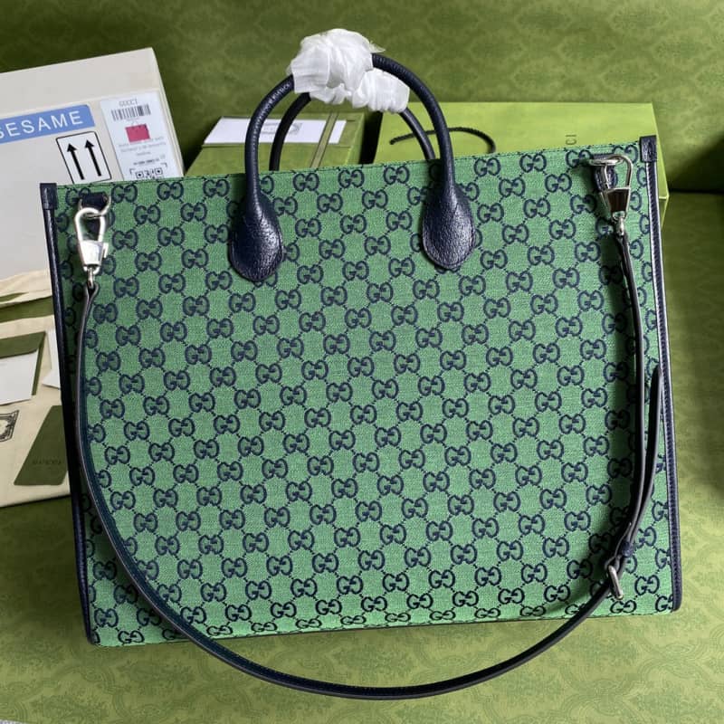 Gvc*1 Les Pommes Large Tote Replica Green 659980