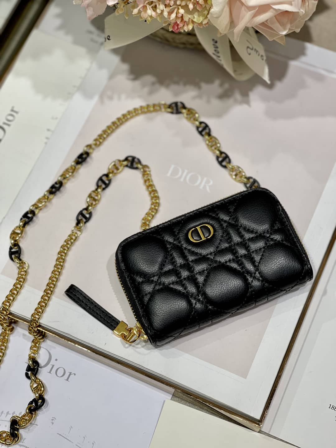 Top Chr1st1an D10r Replica Zipper Wallet