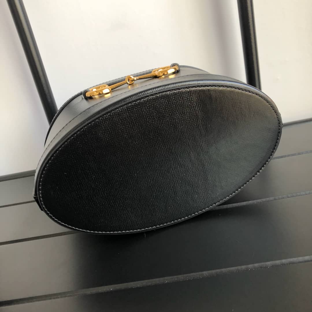 Gvc*1 1955 Horsebit Bucket Bag Replica Yellow Black 602118