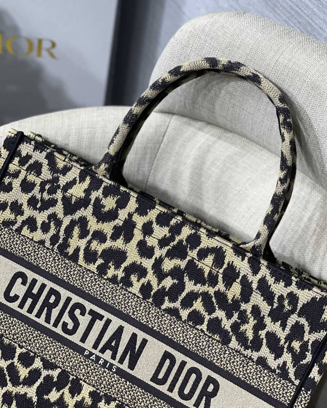 Chr1st1an D10r CD Book Embroidery Replica Tote