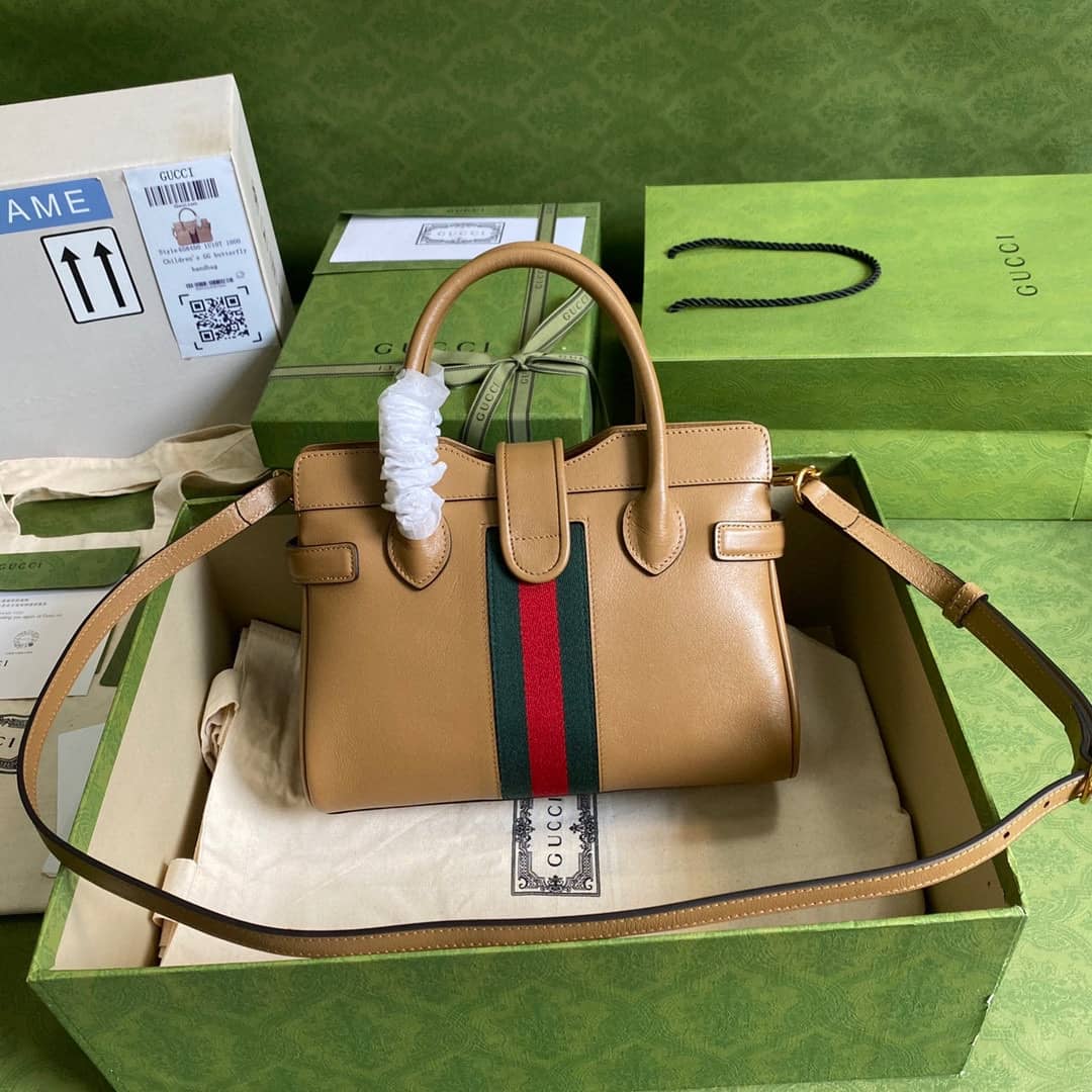 Gvc*1 Small Top With Double G Leather Handle Replica Bag 658450