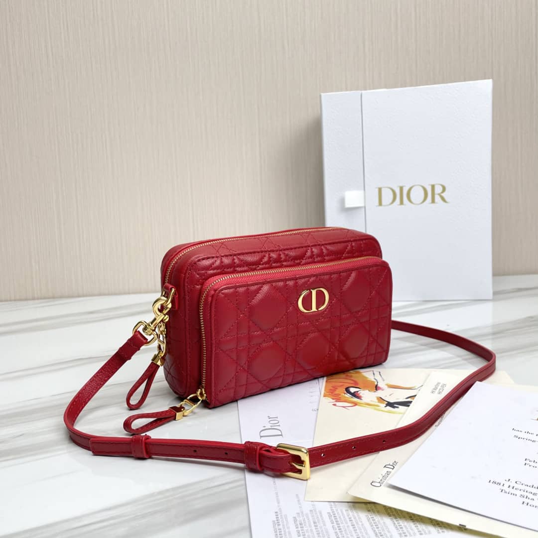 Chr1st1an D10r Caro Double Calfskin Pouch