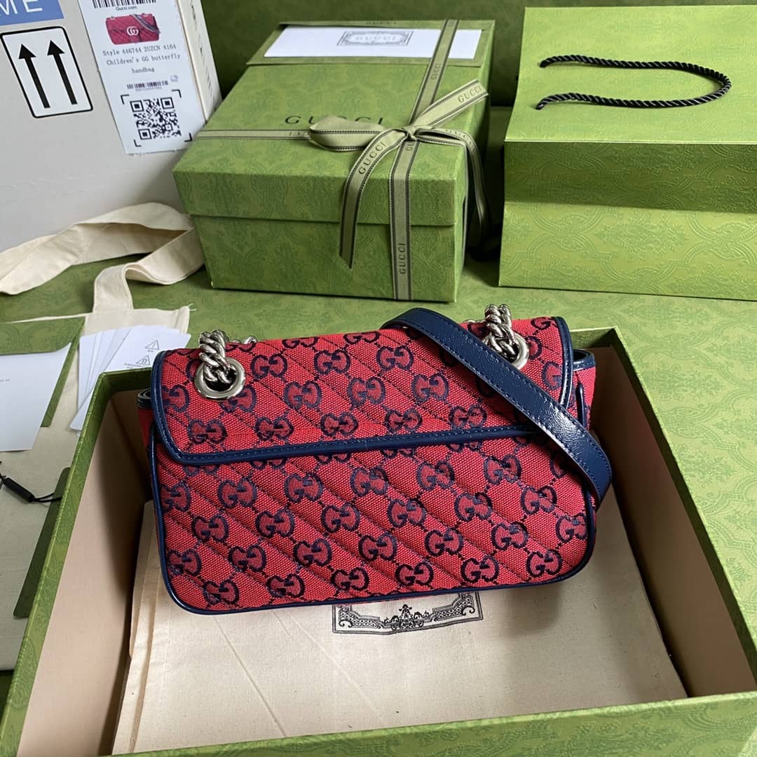 Gvc*1 Marmont GG Matelasse Leather Mini Shoulder Bag Replica 446744
