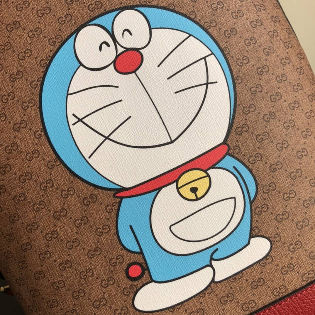 Gvc*1 Mini Doraemon Small GG Svp*me Canvas Replica Backpack 647816