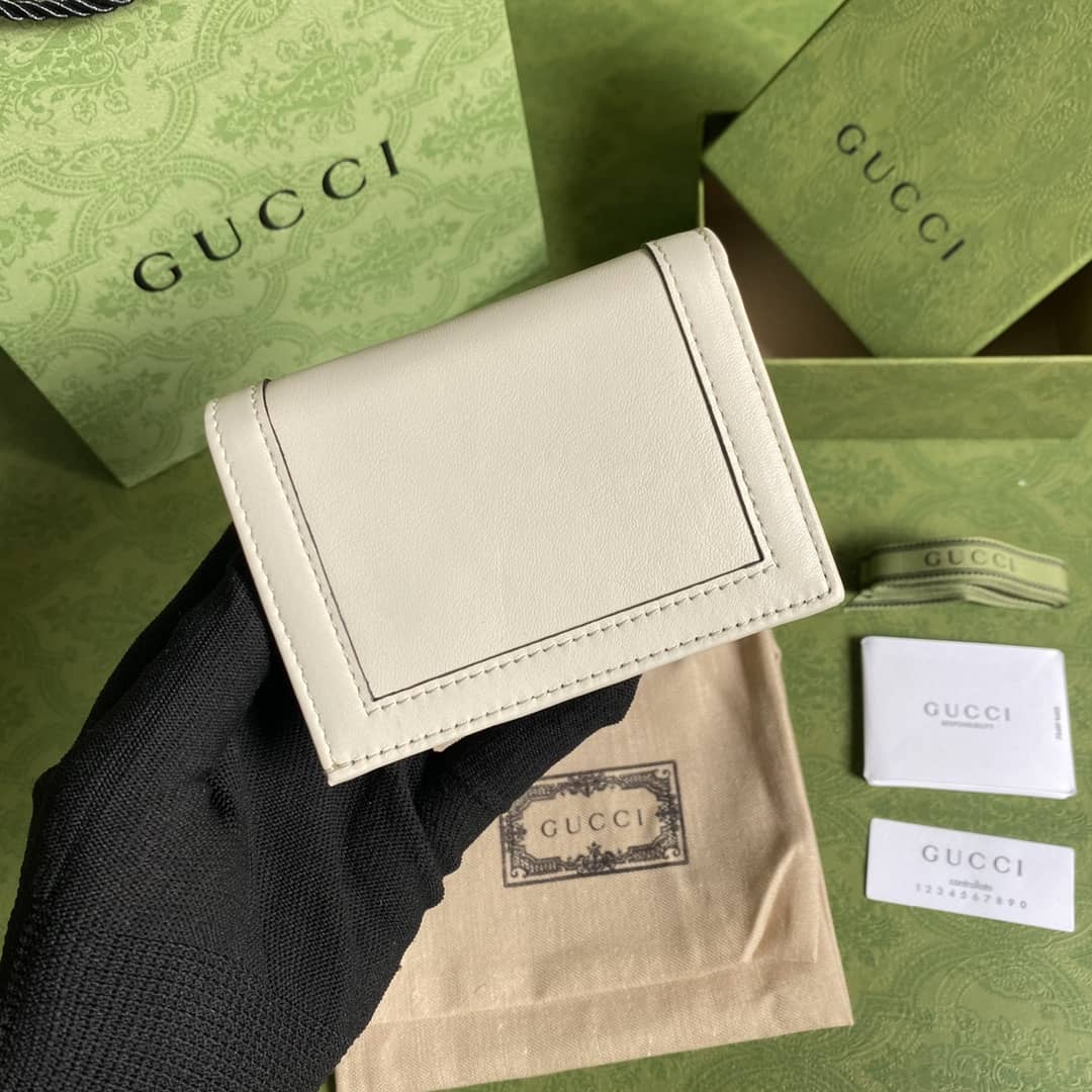 Gvc*1 Diana Leather Card Case Wallet Replica 658244