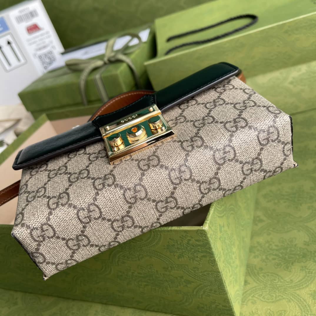 Gvc*1 Padlock GG Svp*me Canvas Top Handle Mini Bag Replica 652683