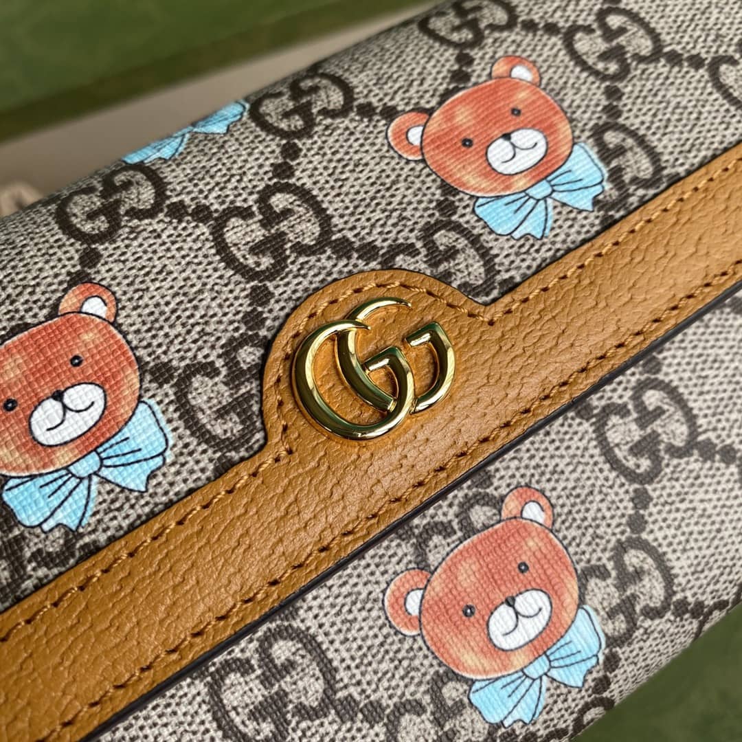 Gvc*1 Kai Leather Logo Long Wallet Replica 660509
