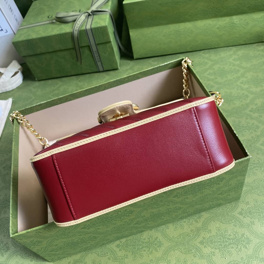 Gvc*1 Marmont GG Mini Top Handle Bag Replica 583571