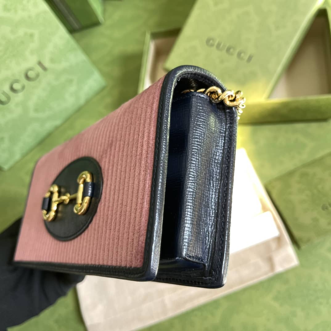 Gvc*1 1955 Horsebit Chain Wallet Replica 621892