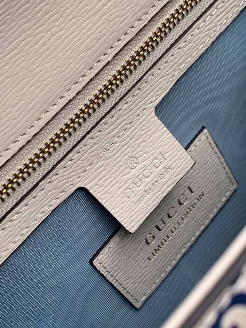 Gvc*1 Bag Dupes Small Leather Shoulder Bag Replica White Blue 524405