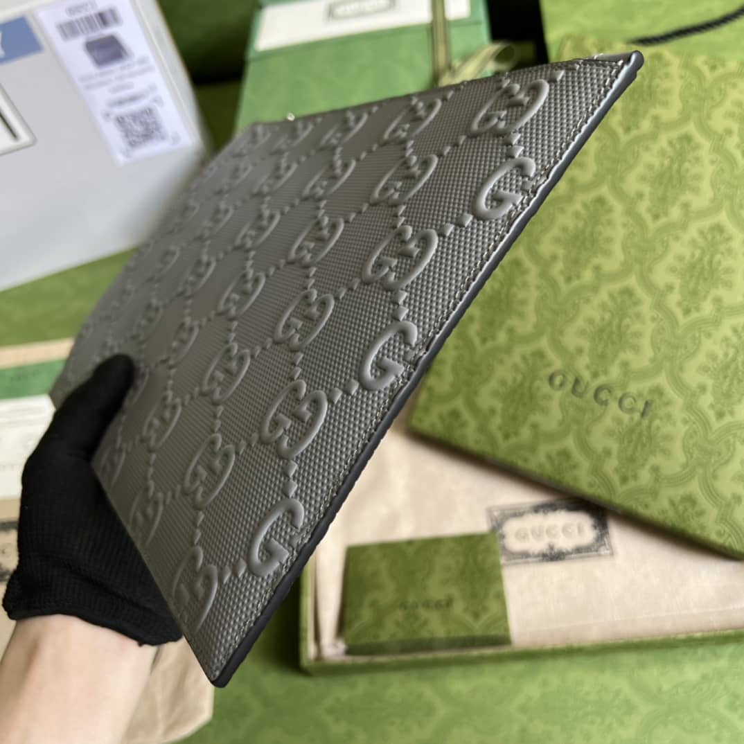 Gvc*1 Mens GG Embossed Pouch 625569 Replica Clutch