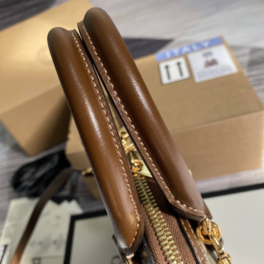 Gvc*1 1955 Horsebit GG Mini Top Handle Bag Replica 640716