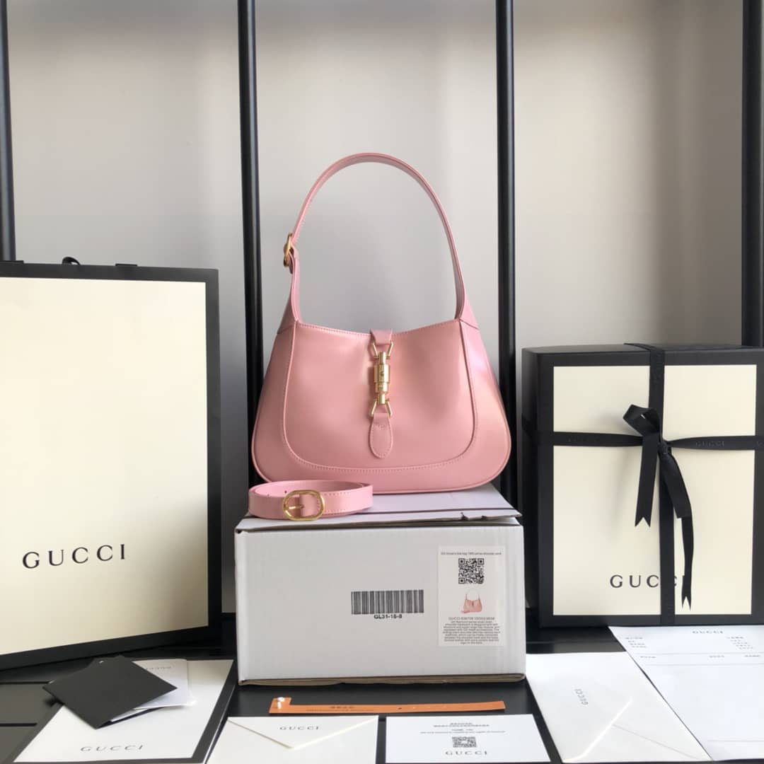 Gvc*1 GG Jackie 1961 Small Hobo Shoulder Bag Replica Pink 636709