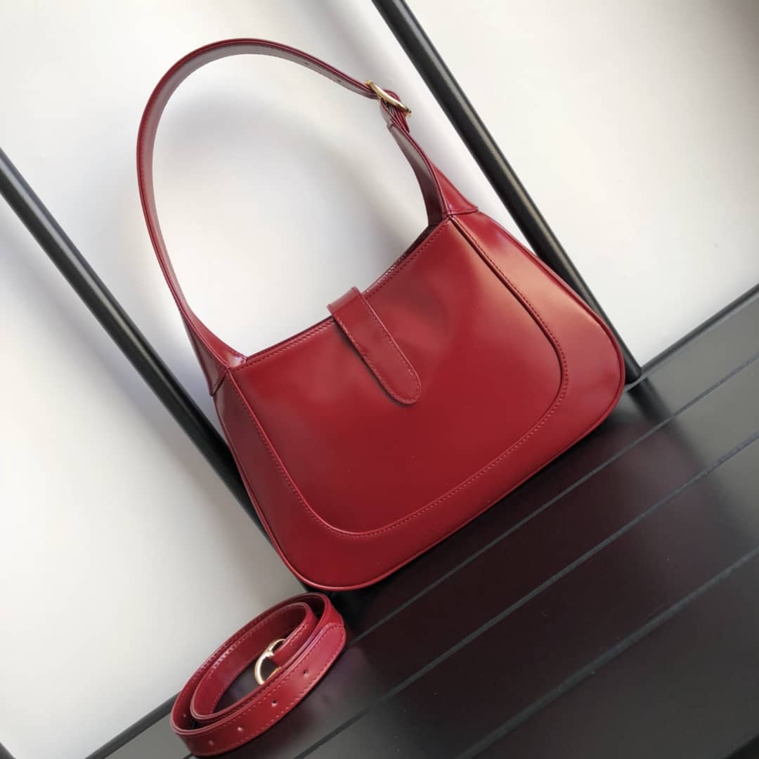 Gvc*1 GG Jackie 1961 Small Hobo Shoulder Bag Replica Red 636709
