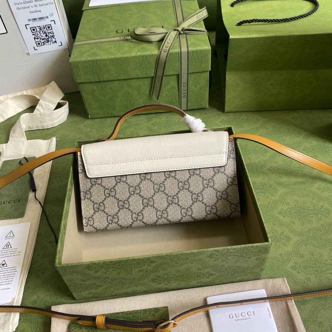Gvc*1 Padlock GG Svp*me Canvas Top Handle Mini Bag Replica 652683
