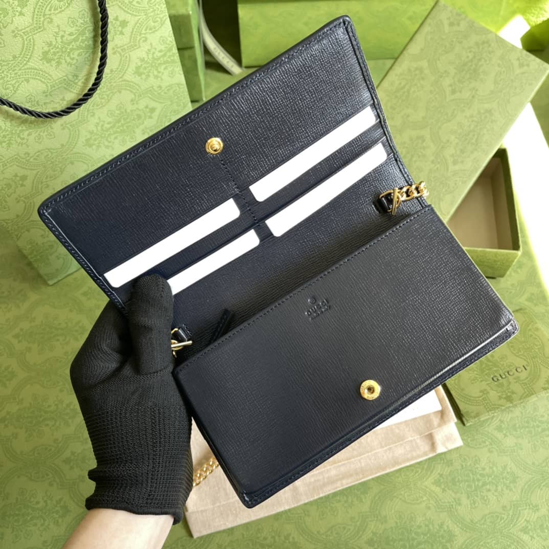 Gvc*1 1955 Horsebit Chain Wallet Replica 621892