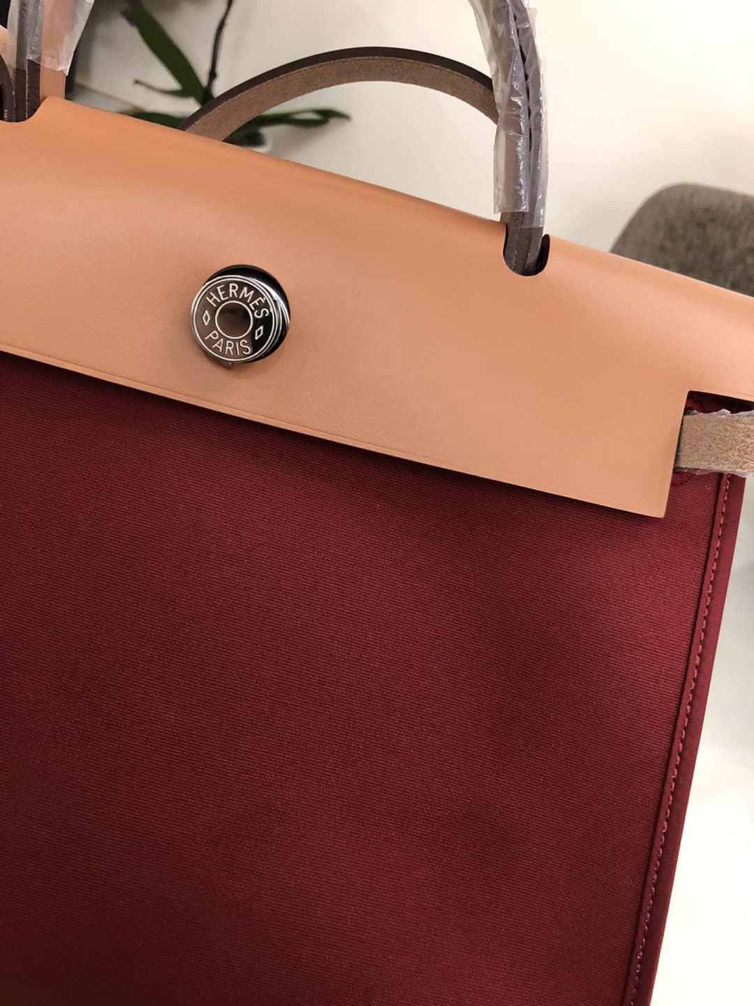 H**me5 Bag Replica 31 Canvas Leather HerBag