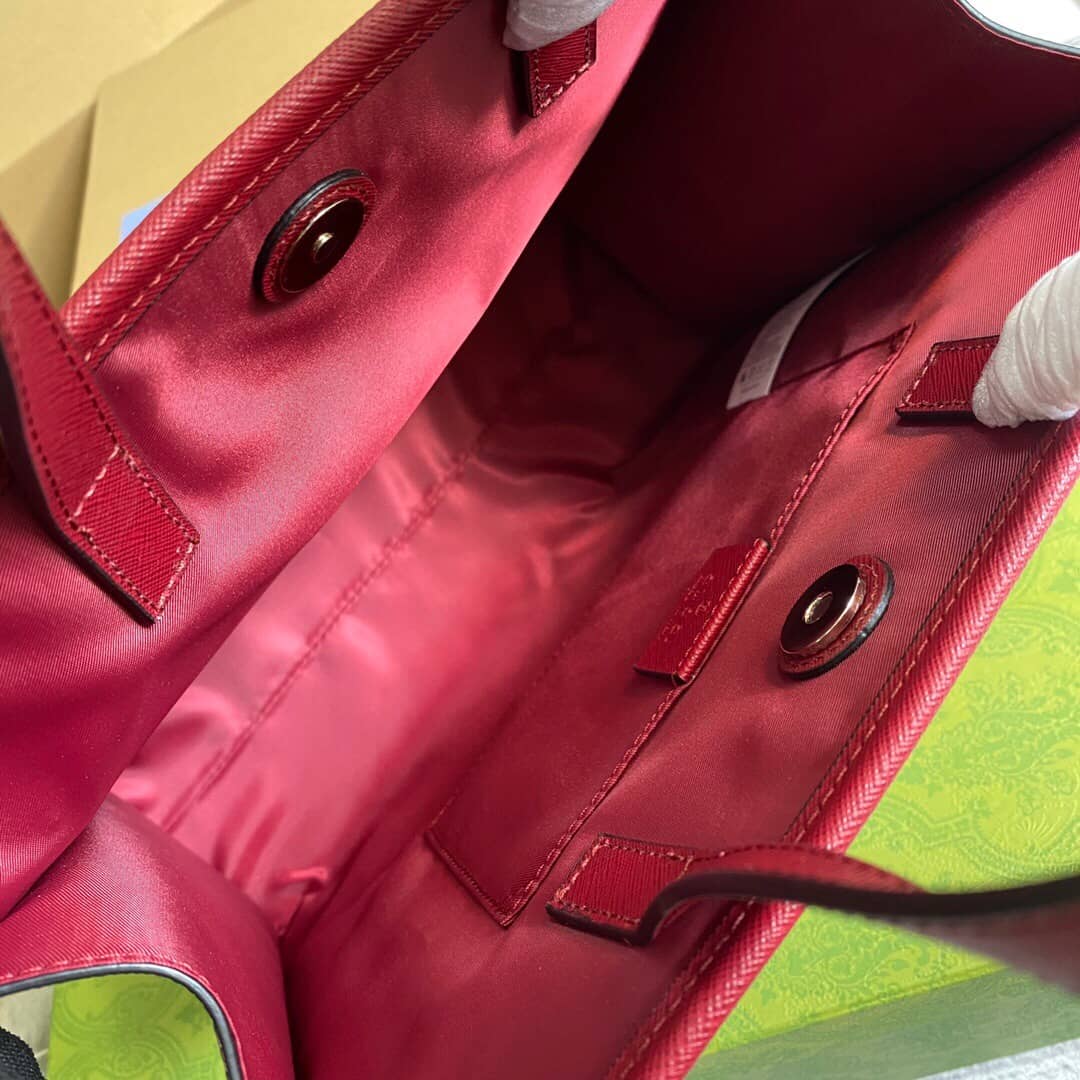 Gvc*1 GG Svp*me Kids Girl Tote Replica Red 605614