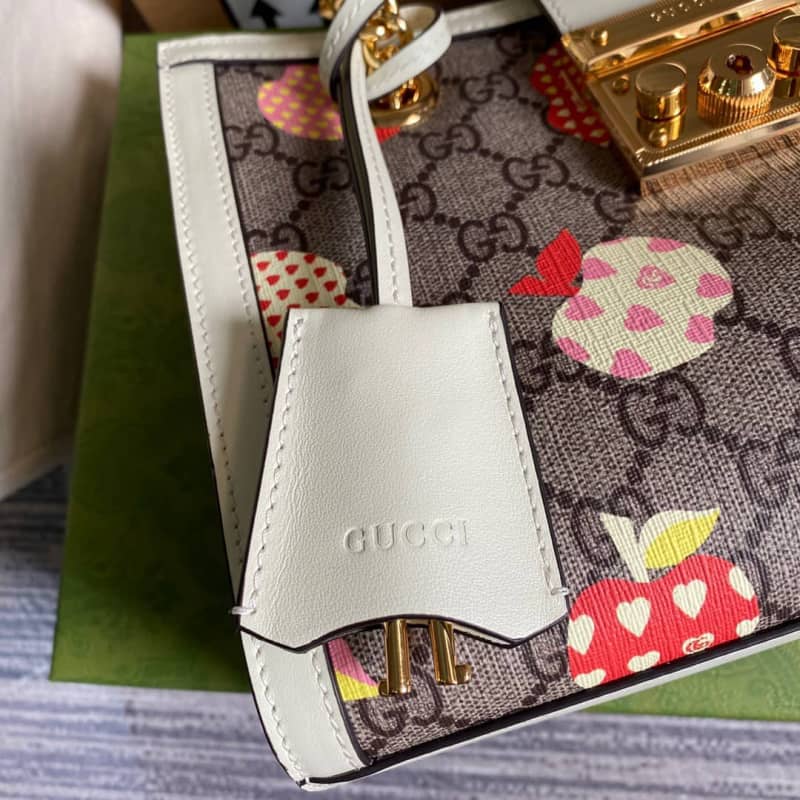 Gvc*1 Padlock Small GG Svp*me Canvas Shoulder Bag Replica Brown 498156