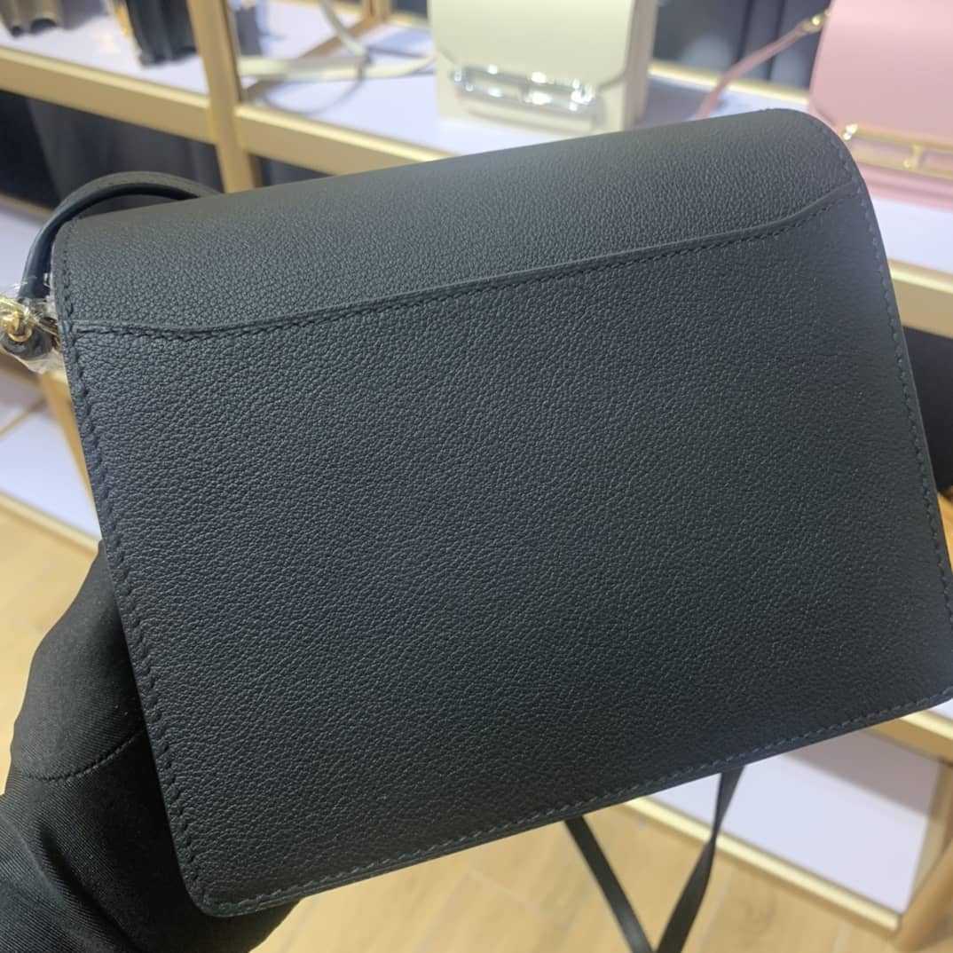 H**me5 Roulis Mini Sac Evercolor Calfskin Leather Crossbody Bag