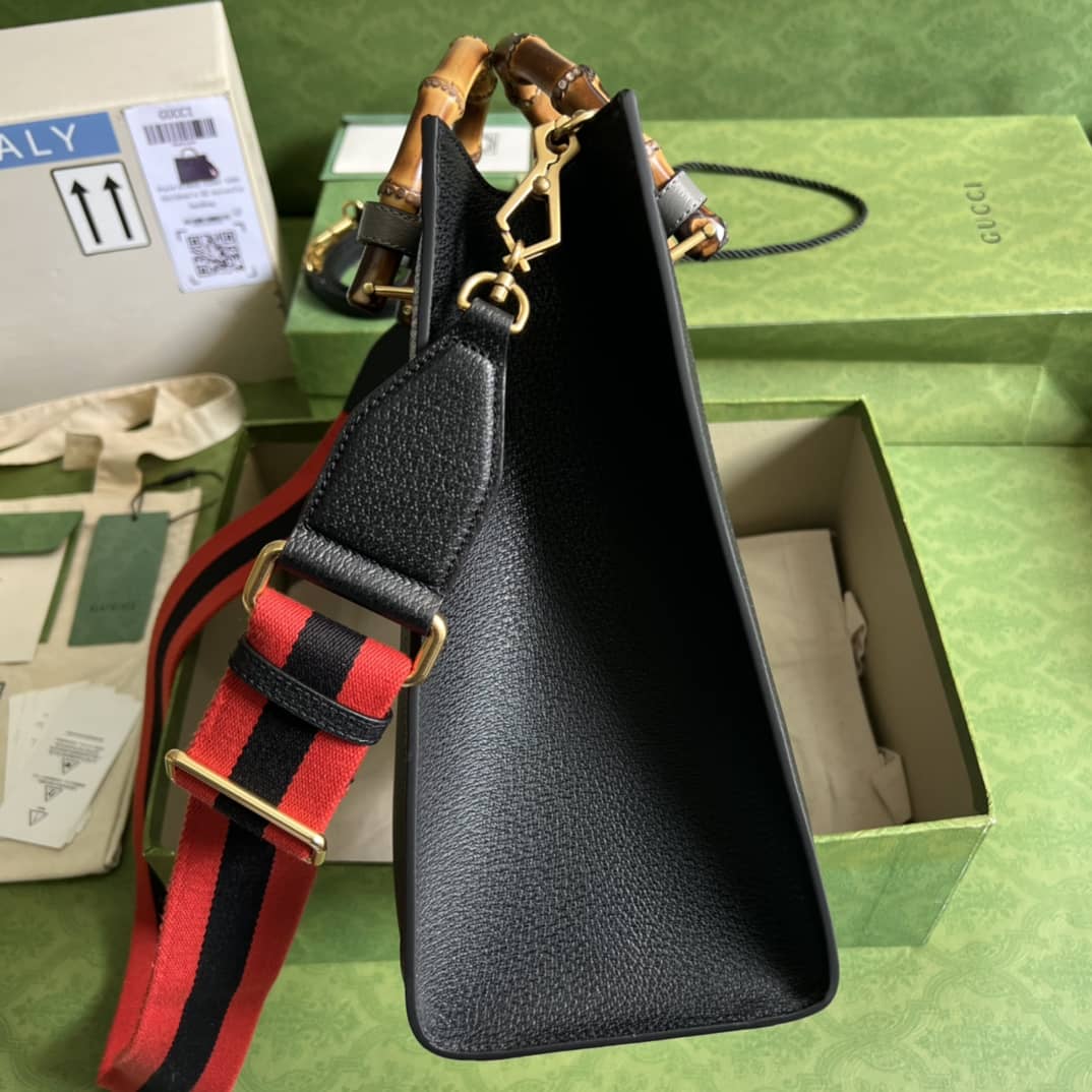 Gvc*1 Diana Medium Black 678842 Replica Tote Bag