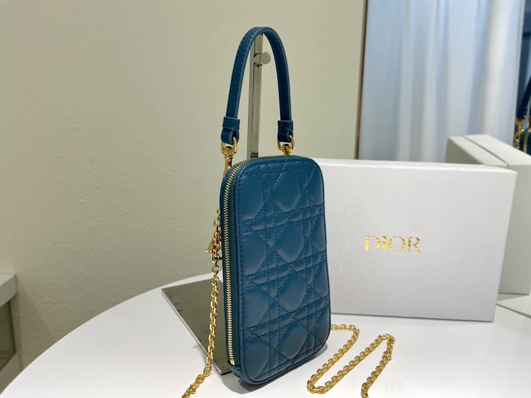 Lady D10r Dupe Lambskin 18CM Phone Holder