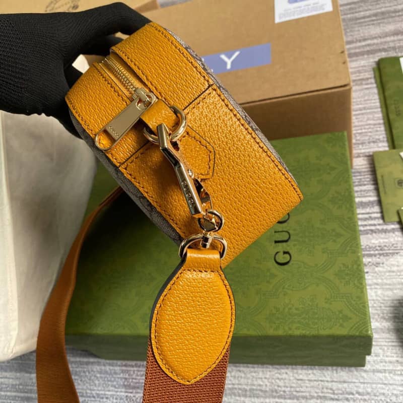 Gvc*1 Svp*me Canvas Camera Bag Replica Yellow 574886