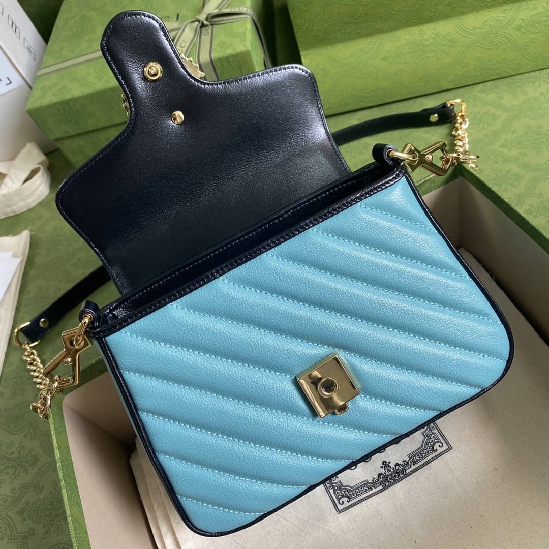 Gvc*1 Marmont GG Mini Top Handle Bag Replica 583571