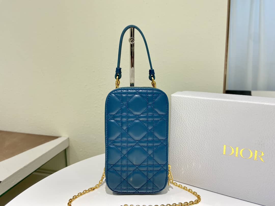 Lady D10r Dupe Lambskin 18CM Phone Holder