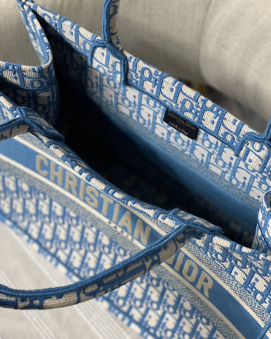 Chr1st1an D10r CD Book Embroidery Replica Tote