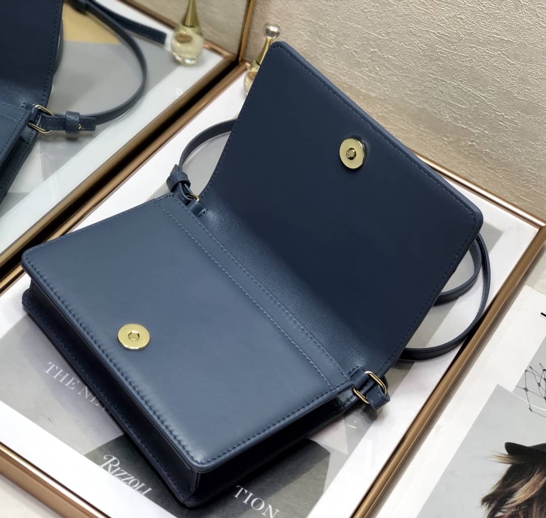Lady D10r Dupe Cannage Calfskin Pouch