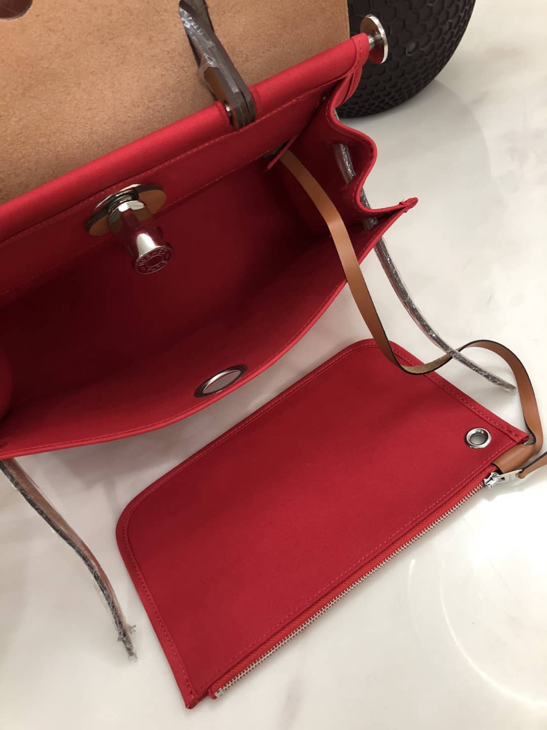 H**me5 Bag Replica 31 Canvas Leather HerBag