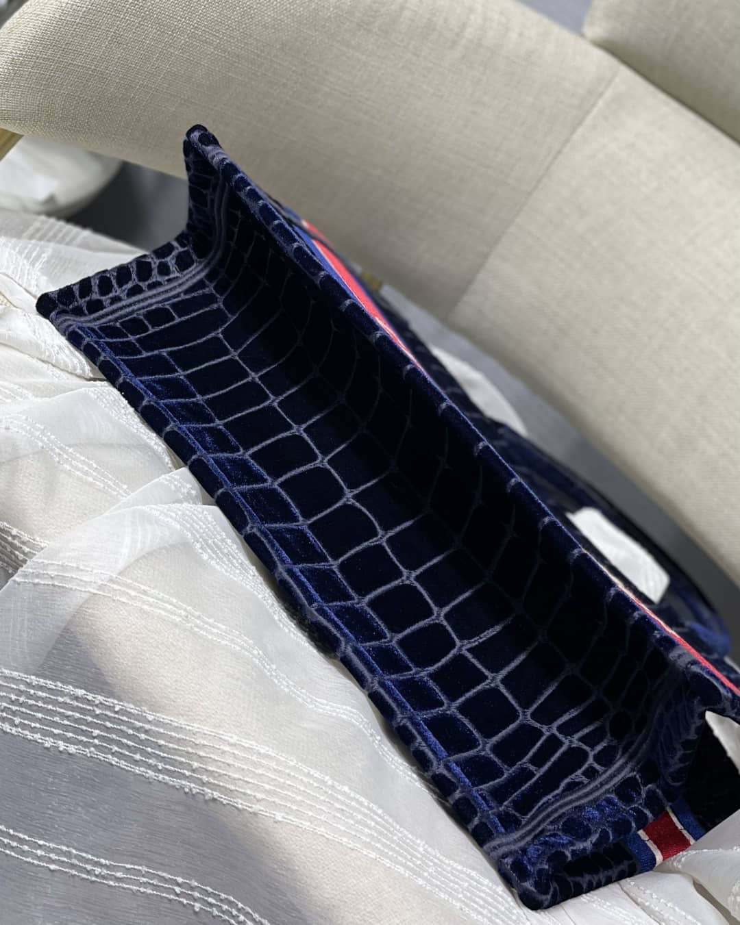 Chr1st1an D10r CD Book Embroidery Replica Tote