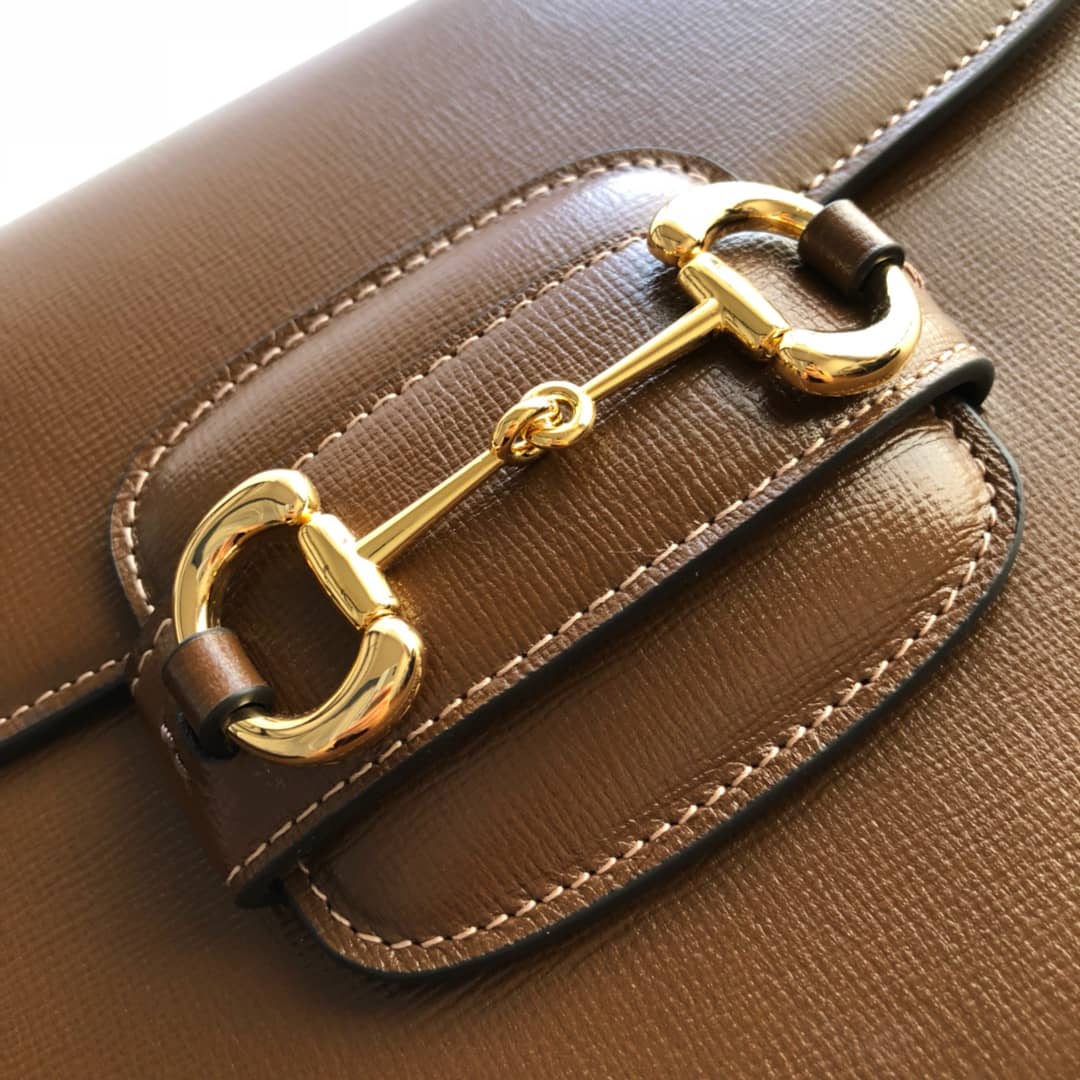 Gvc*1 Horsebit 1955 Shoulder Bag Replica Brown 602204