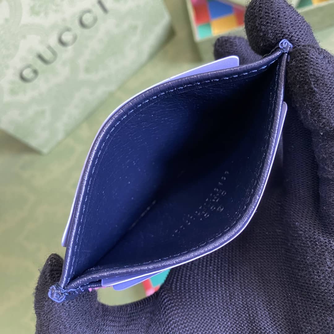 Gvc*1 GG Multicolor Card Case Wallet Replica 659601