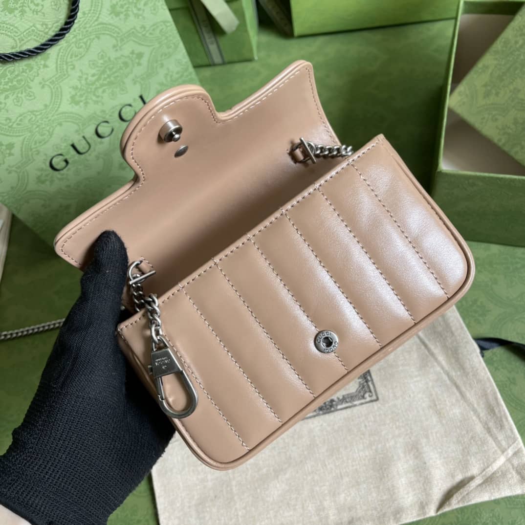 Gvc*1 GG Marmont Matelassé Mini Crossbody Bag Replica 476433